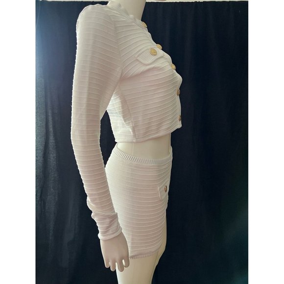 DAIMARAN Santorini Suit Matching Set 2 Pieces White Light Jacket + Shorts M - Picture 7 of 8